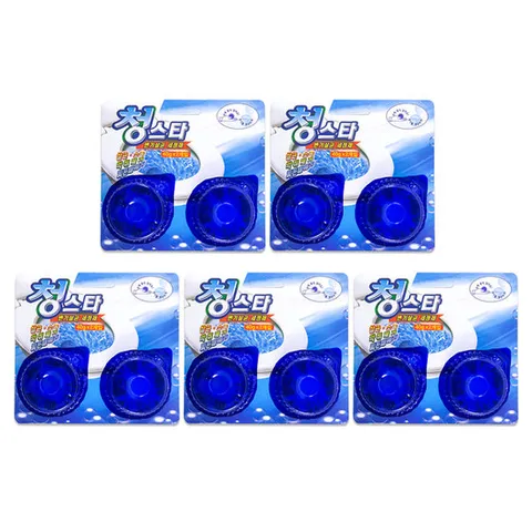 청스타 변기살균세정제 40gX2개입 5개/변기청소/변기세정제/변기