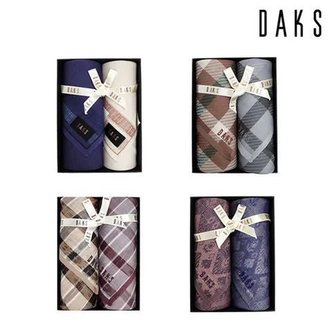 [ 롯데백화점 ][닥스(손수건)]남여 손수건 2매세트 16종 택 1