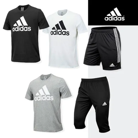 아디다스 빅로고 반팔티 반바지 세트(트레이닝 세트)