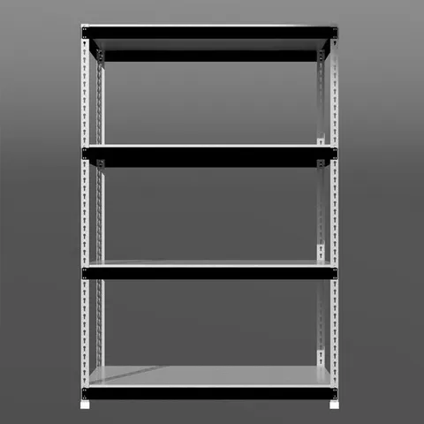 [컬러믹스 앵글선반] 폴던스랙 1300 600 높이 1900 4단 앵글 1.6