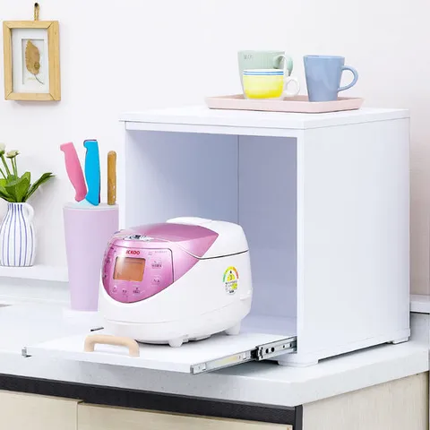 퀸카 1단 미니렌지대 전자렌지다이 밥솥장 수납장 (착불)