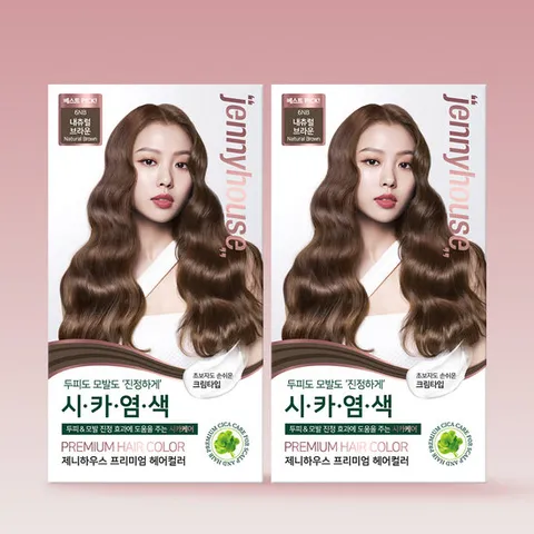제니하우스 프리미엄 헤어컬러 120g 2개 (동일 컬러 2개 / 크림타입)