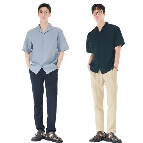 체이스컬트[여름신상]파격가 오픈카라 반팔셔츠 3컬러