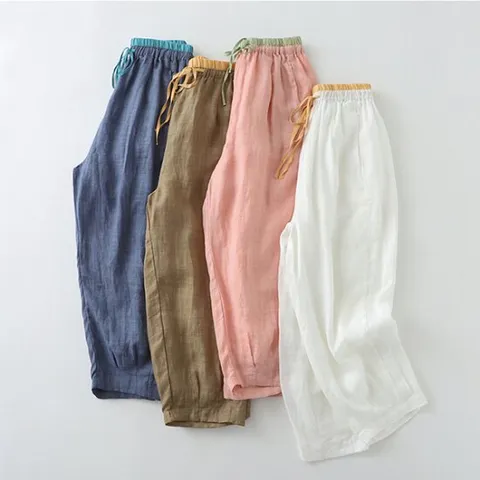 [아리엘스타일]시원한 린넨 하렘린넨팬츠