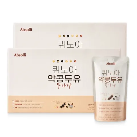 앱솔리 퀴노아 약콩두유 무가당 190ml 40팩