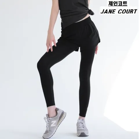 [ 롯데백화점 ][제인코트(스포츠)]8.2부 반바지 레깅스 DNA2904-BK