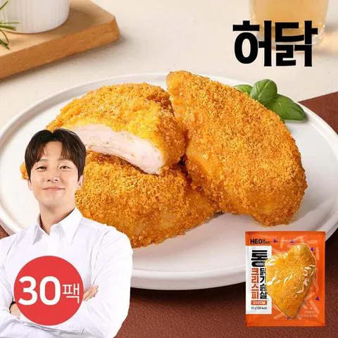 [허닭] 크리스피 통 닭가슴살 오리지널 90g 30팩