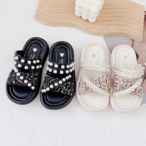 진주 스트랩 여아 여름 슬리퍼 샌들 kd642