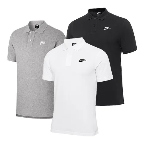 [나이키] 남성용 폴로 반팔티 3종 택1(블랙/화이트/그레이)