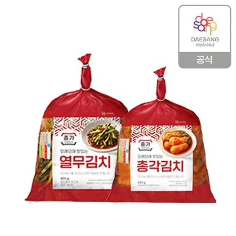 종가 열무김치 900g + 총각김치 850g