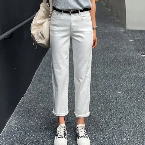 [시크폭스] 그레이쉬 스티치워싱코튼배기팬츠