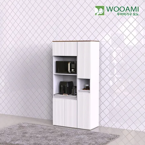 우아미가구 모노 프렌 템바보드 렌지대 전자렌지수납장 JD5053