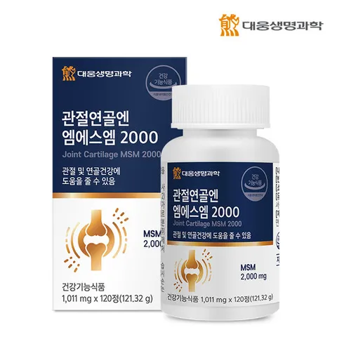 대웅생명과학 관절연골엔 엠에스엠 2000 120정 1박스 (2개월분)