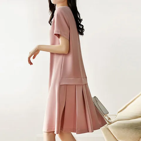 [스윗트리]비즈넥 플리츠 원피스 (j0019)