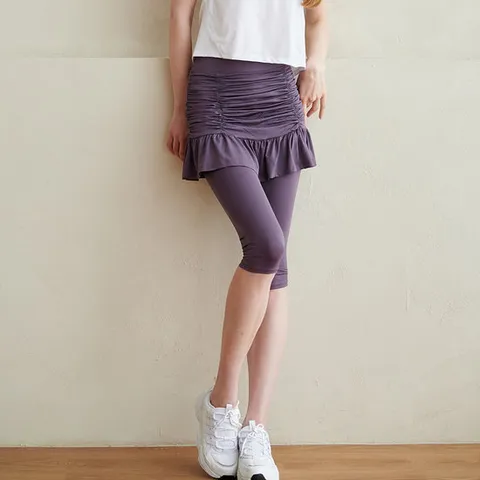 허그 신상 여름레깅스 샌디7부 골프 치마레깅스