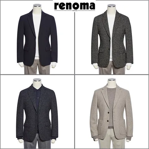 [ 롯데백화점 ][레노마캐주얼]F/W 추동 구김없는 수입원단 전체스판 따뜻한자켓 데일리룩 4종1택 EK3653