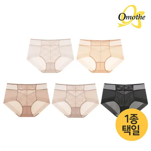 오모떼 프리미엄 수피마 코튼 풀커버 레이스 팬티 1종/컬러택일