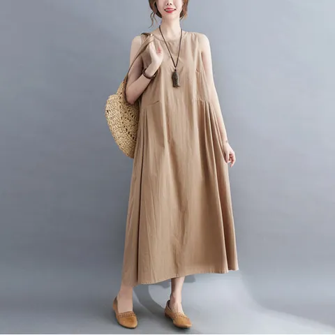 코코에보니 OP-106 민소매롱원피스 무더운여름을시원하게