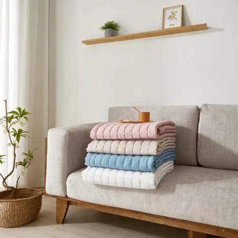 샤베트 린넨스노우리플 여름소파패드 4인용카우치/돌소파