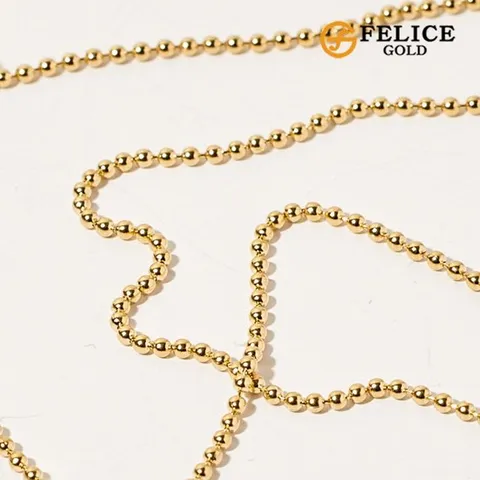 [신년행운특가] 펠리체골드 18K 군번 목걸이 5부