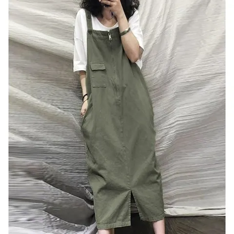 [휴드]벨즈 멜빵 스커트