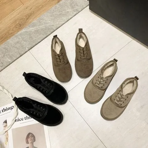 여성 부츠 스웨이드 안감퍼