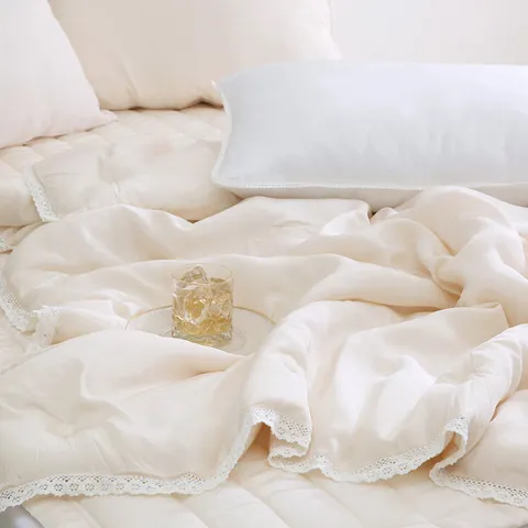 [GS특가] 플로라 도브 풍기인견 100% 여름 차렵이불 베개세트 SS