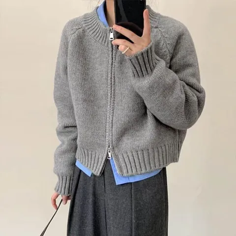 [어썸][단독특가][BEST] 투웨이 집업 니트 가디건