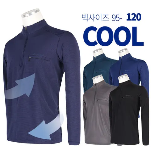 [슈퍼맨]남자 스판 등산티 작업티셔츠 여름_윈드B304쿨론냉감긴