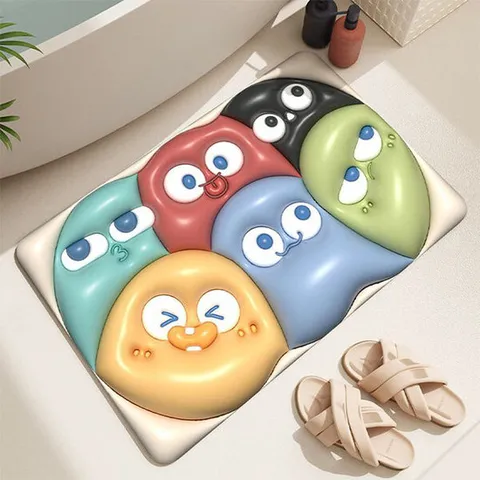 [포유매트]포유 3D 말랑이 규조토 발매트 화장실 욕실 주방 빨아