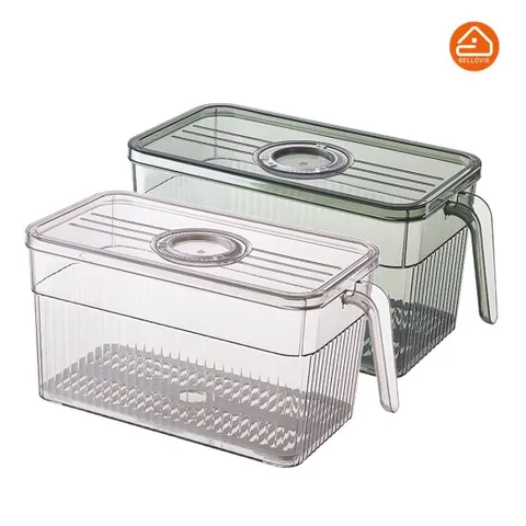 벨로비 다이얼 냉장고트레이 대형 음식보관 냉장고정리 손잡이형