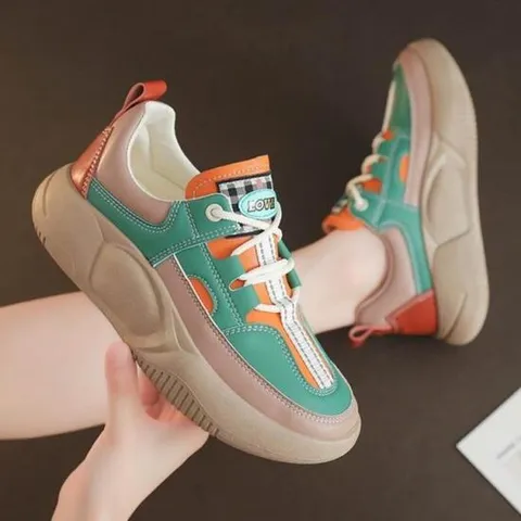 [깨비몰] 여성 통굽 키높이 4cm 패션 스니커즈 운동화