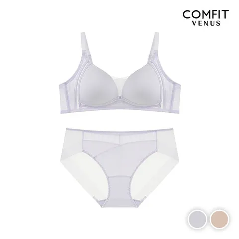 [컴핏비너스] 원픽 노와이어 브라팬티 세트 A~D컵(SSET701)