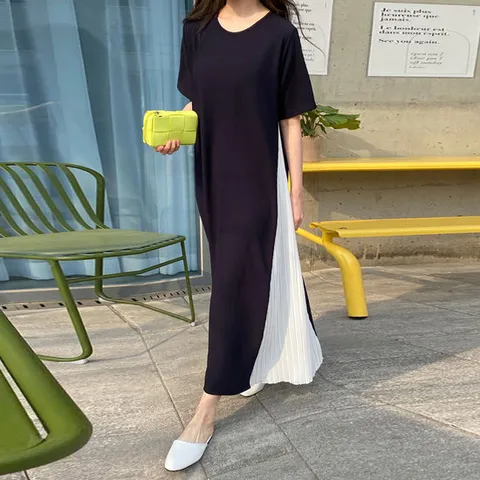 루즈핏 주름원피스 임산부원피스 빅사이즈 롱원피스 임부복