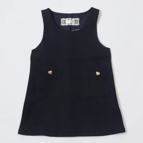 [ 롯데백화점 ]로엠걸즈네이비 조끼 원피스RGOM2382P