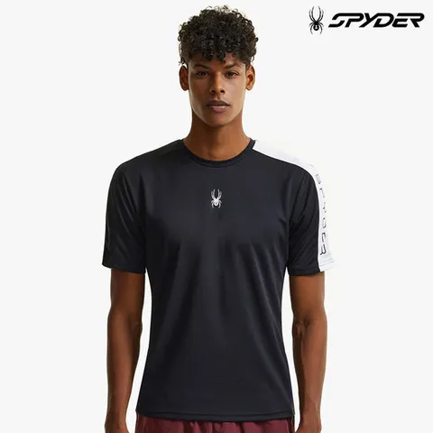 [스파이더] 공용 트레이닝 반팔 티셔츠 SPHFCNRS203UBLK