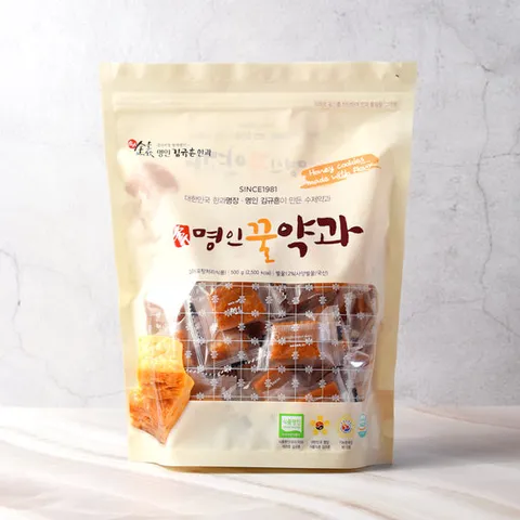 김규흔 한과 명인꿀약과(파우치형) 500g