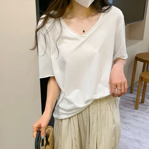 웬디 / 편안한 브이넥 반팔티 TS12664