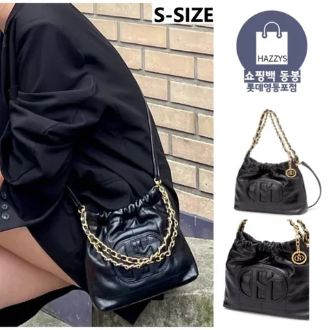 [ 롯데백화점 ][헤지스]블랙 미니토트백HIBA4F553BK