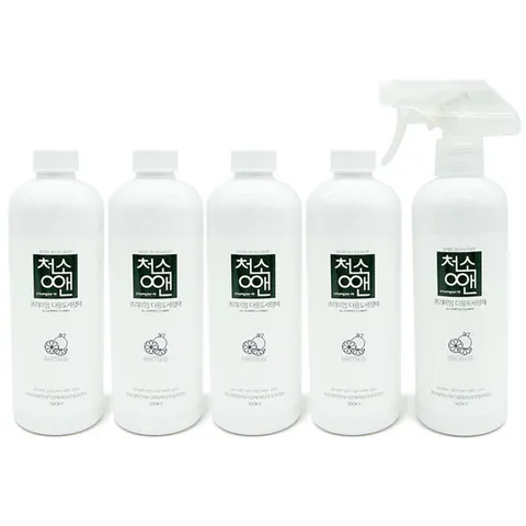 청소앤 다용도세제 500mlX5P 찌든때 물때 기름때 다목적 세정제