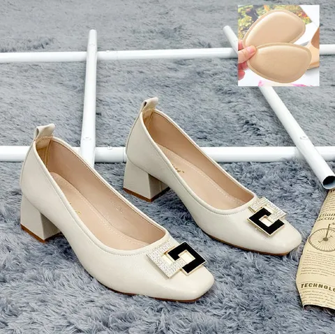 [제이시]소가죽 5cm 발편한 발볼넓은 여성구두 펌프스 K228