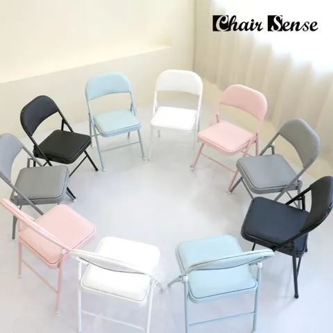 체어센스 메이플 접의자 철제 간이 교회 학원 접는 접이식 의