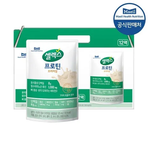 [셀렉스]셀렉스 프로틴 음료 파우치 오리지널 125ml 12입 (1박스)