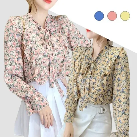 [로아리빙]블라우스 바다 호캉스 호텔 데이트 휴양지 휴가 긴팔