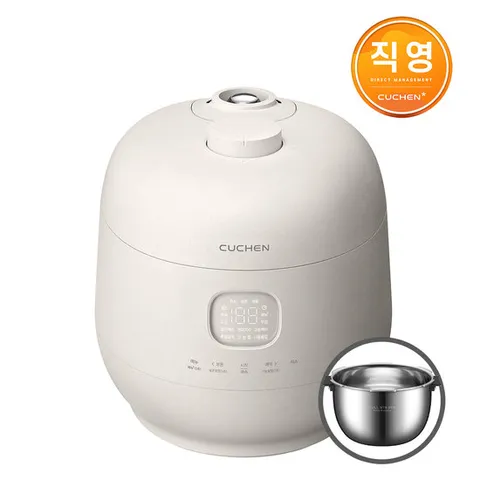 쿠첸 브레인 풀스텐 듀얼프레셔 10인용 IH전기압력밥솥 화이트 CRH-TWS1010W
