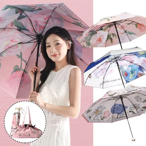 엔비 햇빛 차단 로즐리 미니 3단 우산 양산 암막