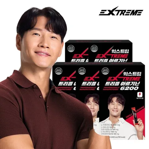 익스트림 김종국 트리플 아르기닌6200 x 15포 / 5박스(75일분)