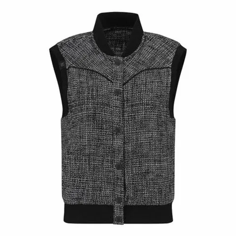 [ 현대백화점 ][세인트 앤드류스] 여성 배색 트위드 단추 베스트(821C3TF058)