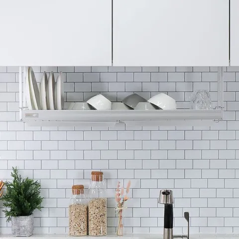 에넥스 슬림 부착식 식기건조대 800 주방 싱크대 선반