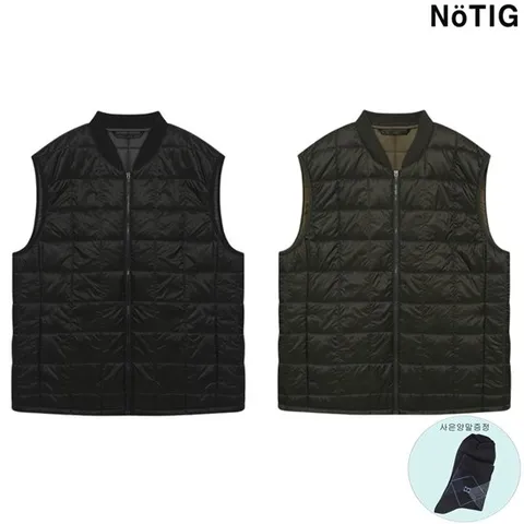 [ 롯데백화점 ][닥스(셔츠)]노티그 패딩 베스트 2종 OLW1JPFI103-KKLN